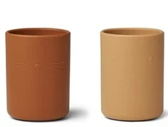 Liewood yellow mix kop Ethan silikone (2-pack)